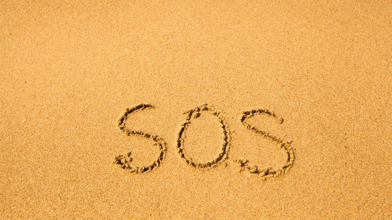 Mã Morse biểu thị tín hiệu SOS (... --- ...)