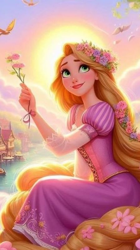 Mái tóc tuyệt đẹp của nàng trong câu chuyện cổ tích