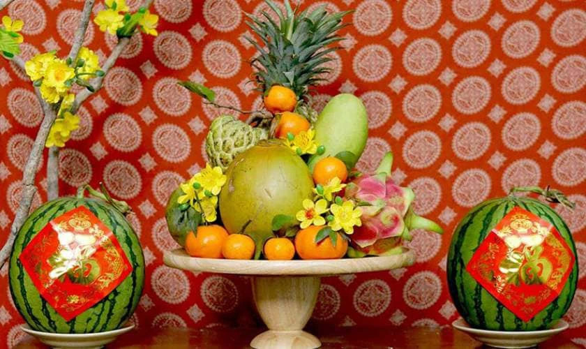 Mâm ngũ quả ngày Tết miền Bắc truyền thống