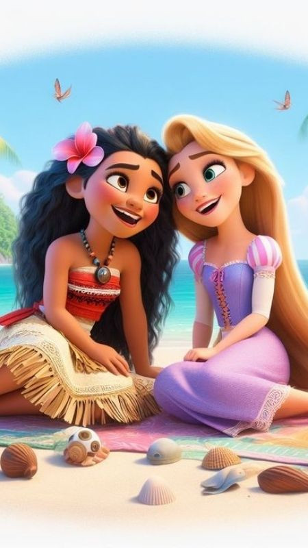 Marina và người bạn thân trong phim hoạt hình nổi tiếng