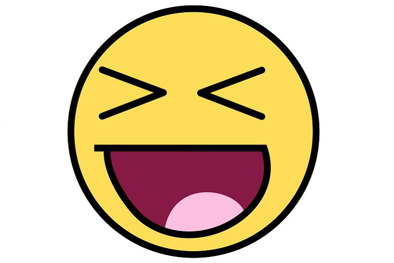 Mặt cười troll đang nháy mắt