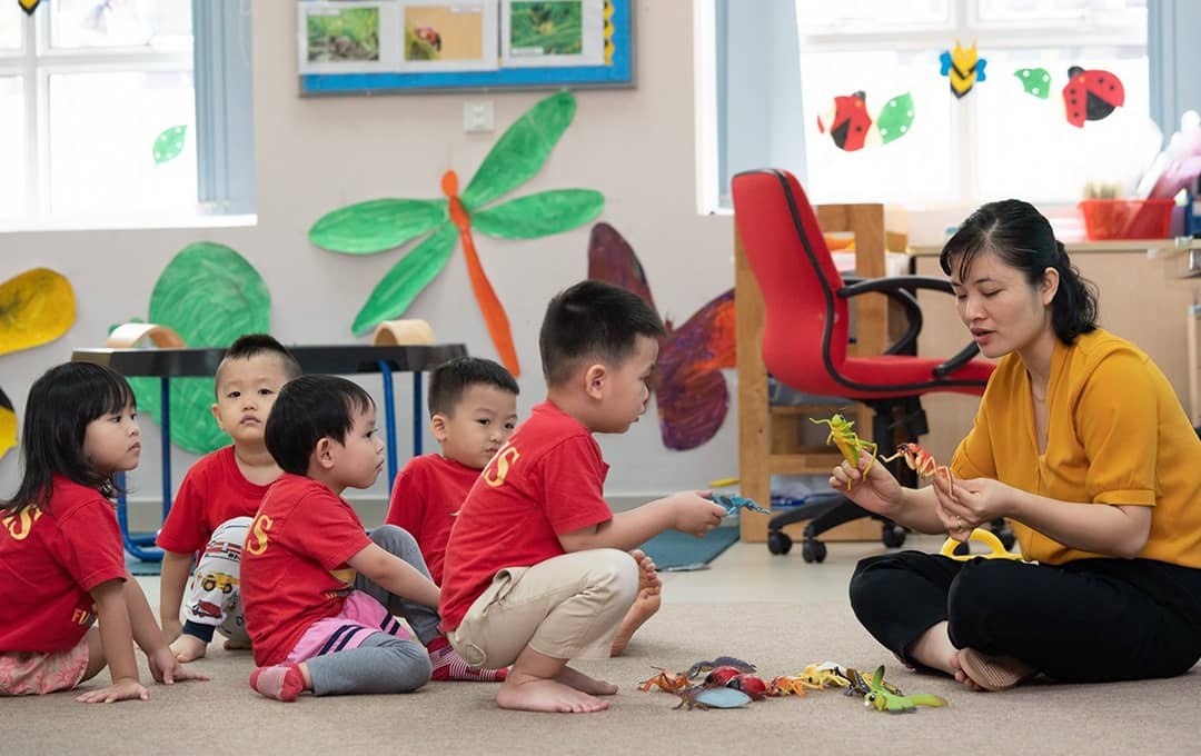 Mặt tiền trường Quốc tế Anh Việt (BVIS) tại Hà Nội.