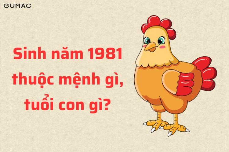 nữ sinh năm 1981 mệnh gì, hợp màu gì