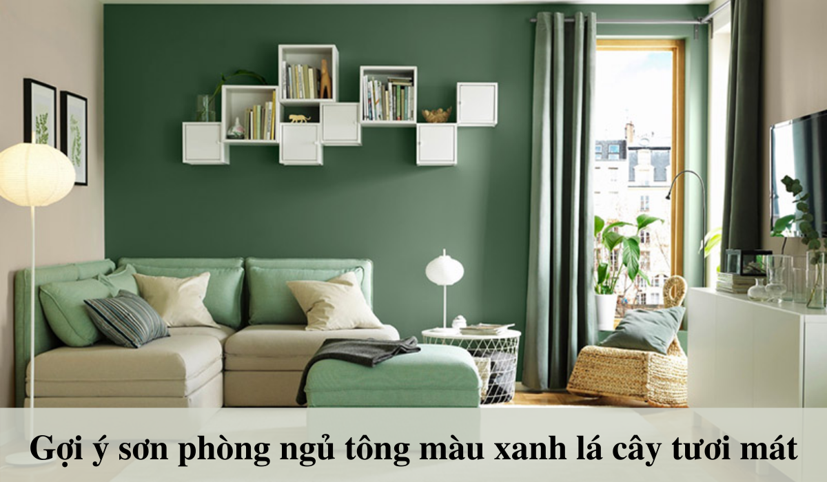 Ung dung cua mau xanh ngoc bich trong hoi hoa va thiet ke noi that