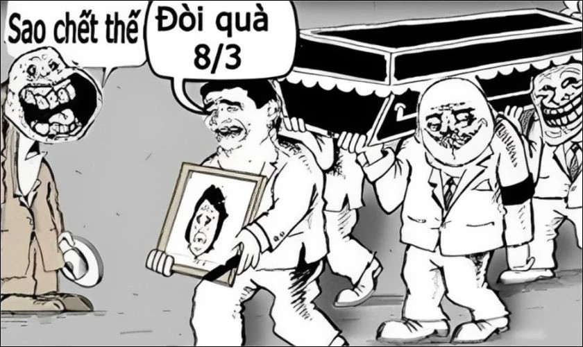 Meme chế 8/3 hài hước được cư dân mạng yêu thích và chia sẻ