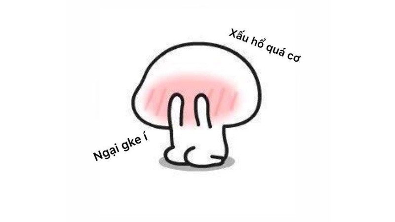 Meme chibi diễn tả sự lười biếng, một cảm xúc phổ biến được thể hiện qua ảnh chế hài hước