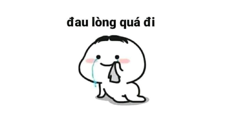 Meme chibi diễn tả sự ngại ngùng, một cảm xúc thường thấy trong cuộc sống