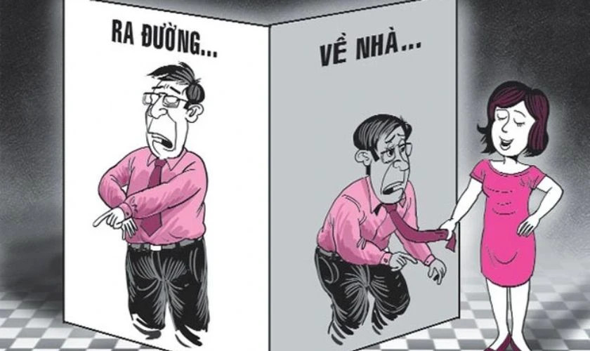 Meme vui về hình ảnh người đàn ông &quot;cá mập&quot; ngoài xã hội nhưng &quot;cá con&quot; ở nhà