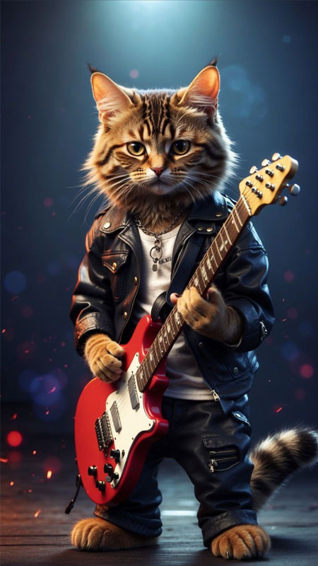 Mèo ngầu trong bộ trang phục truyền thống độc đáo