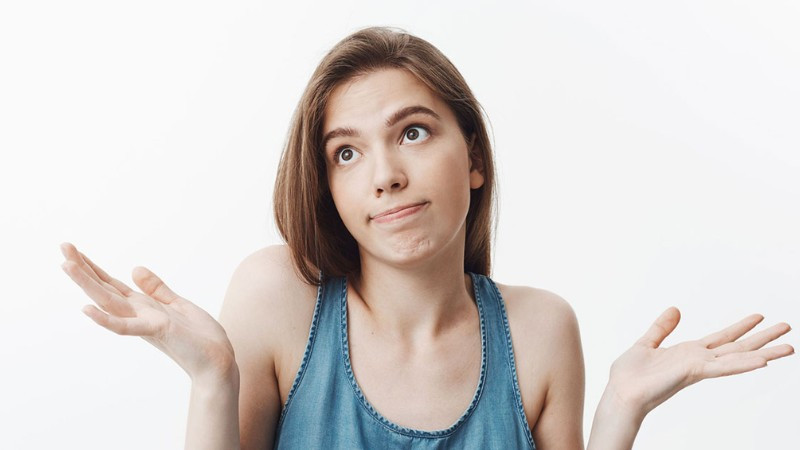 Minh họa các cách diễn đạt khác nhau thay thế cho &quot;Tôi không biết&quot; hoặc &quot;IDK&quot;