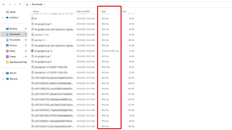 Minh họa các loại file (tập tin) khác nhau trên hệ thống máy tính