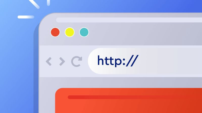 Minh họa các loại giao thức kết nối trong URL như HTTP, HTTPS, FTP