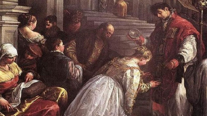 Minh họa câu chuyện về linh mục Valentine và nguồn gốc lịch sử ngày lễ tình nhân