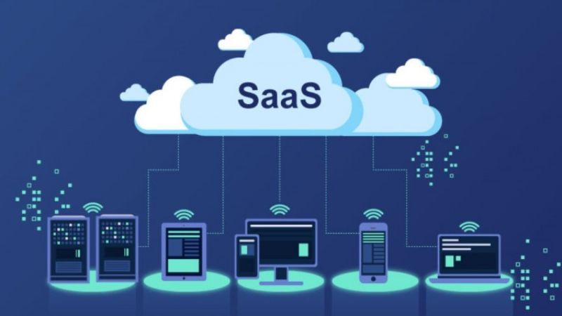 Minh họa dịch vụ chia sẻ thời gian (time-sharing) trong những năm 1960, tiền thân của SaaS