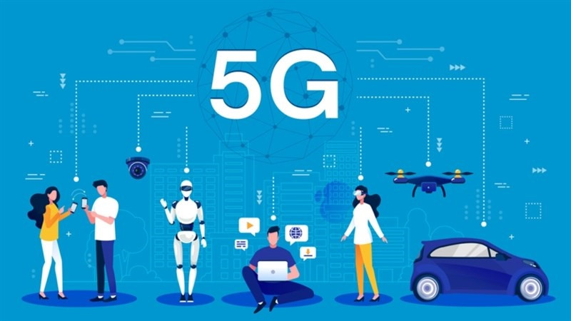 Minh họa khả năng kết nối mật độ cao của mạng 5G hỗ trợ lượng lớn thiết bị IoT