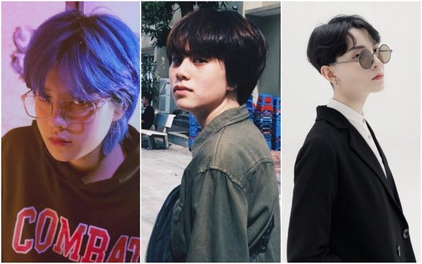 Minh họa phong cách thời trang tomboy với trang phục blazer và áo phông, thể hiện sự mạnh mẽ, thoải mái