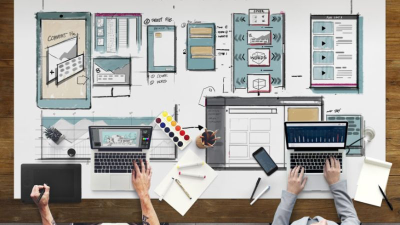 Minh họa sự khác biệt của thiết kế có bố cục (layout) tốt và không tốt.