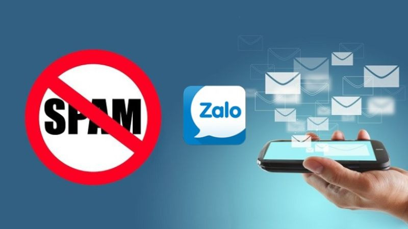 Minh họa tin nhắn spam từ người lạ trên Zalo và Messenger