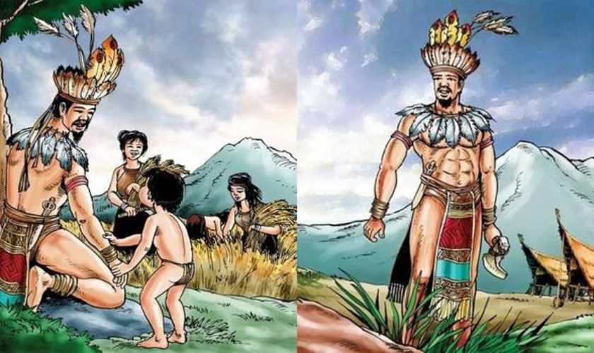 Minh họa về thời kỳ Hùng Vương xây dựng nhà nước Văn Lang