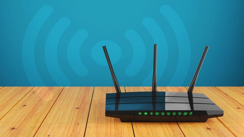 Minh họa vị trí đặt router Wi-Fi ở trung tâm ngôi nhà để đảm bảo tín hiệu phủ sóng đều khắp, tối ưu hiệu suất mạng không dây.