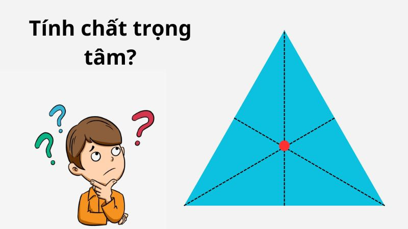 Mô tả các tính chất cơ bản của trọng tâm G trong tam giác ABC, bao gồm tỷ lệ chia đường trung tuyến.