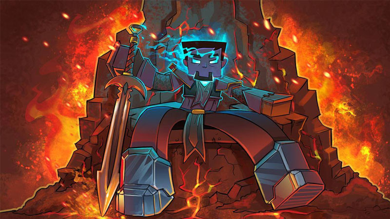 Một bức tranh vẽ fanart Minecraft phong cách hiện đại