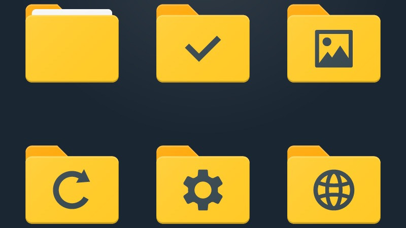 Một folder (thư mục) chứa nhiều loại file và thư mục con bên trong