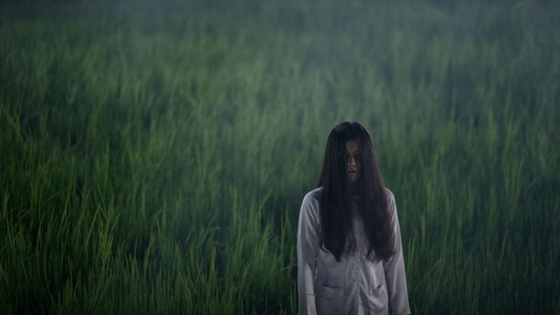 Một hình ảnh ma quỷ được tạo hình 3D với chi tiết kỳ dị.