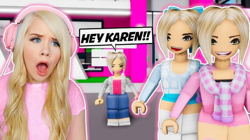 Một mẫu avatar Karen hài hước khác được người chơi Roblox tạo ra.