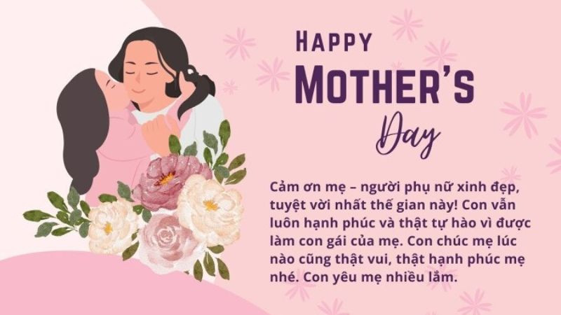 Một mẫu thiệp đẹp và sáng tạo dành tặng mẹ.