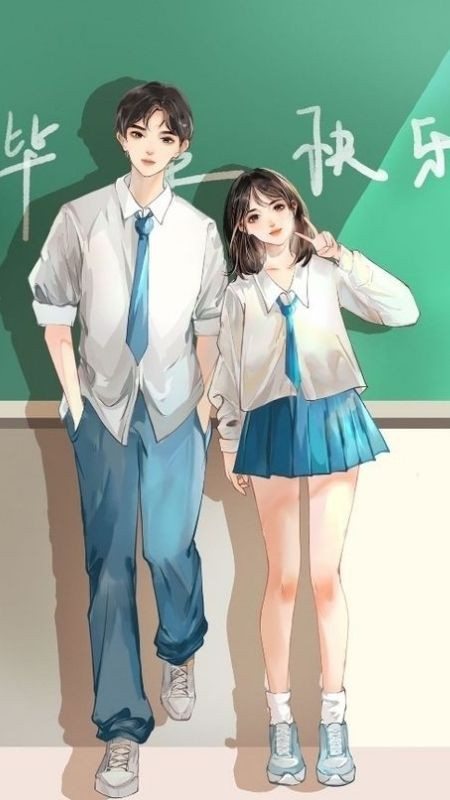 Một nét vẽ ngọt ngào của chàng và nàng trong lớp học