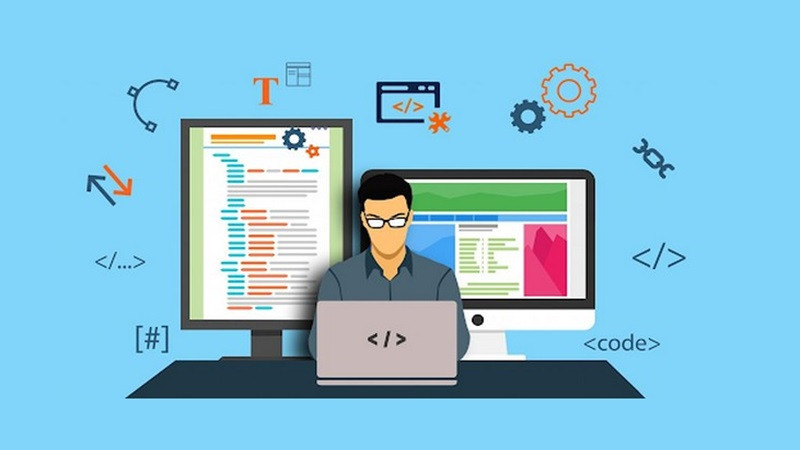 Một nhóm người đang trao đổi, thể hiện việc tham gia cộng đồng hỗ trợ hiệu quả cho người học lập trình máy tính