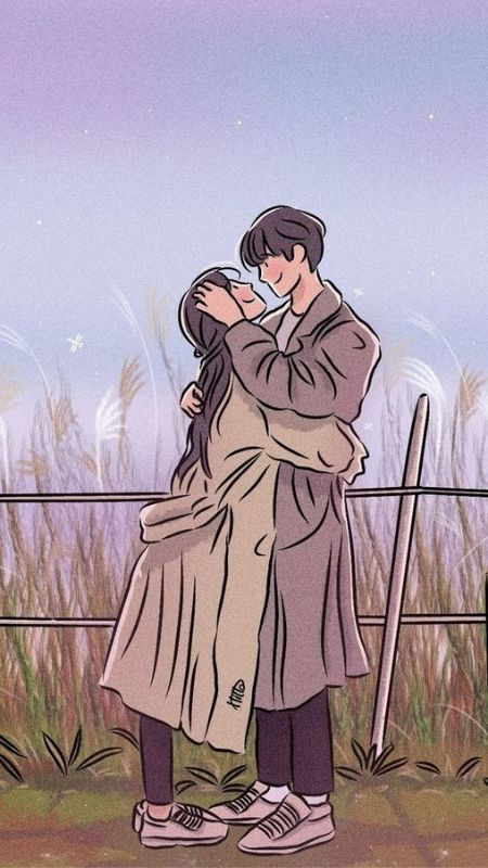 Một phút tình cảm của chàng và nàng với hoa cỏ lau trong buổi chiều qua ảnh cặp đôi đơn giản