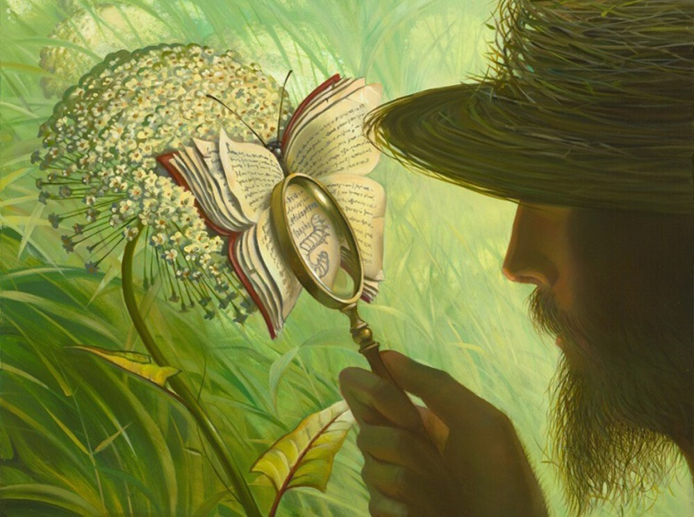 Một tác phẩm minh họa trường phái Siêu thực, khám phá thế giới giấc mơ và tiềm thức qua hình ảnh phi lý