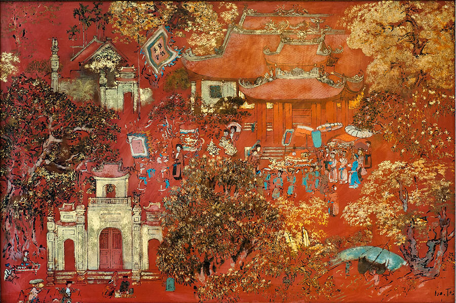 Một tác phẩm tiêu biểu của họa sĩ Nguyễn Gia Trí