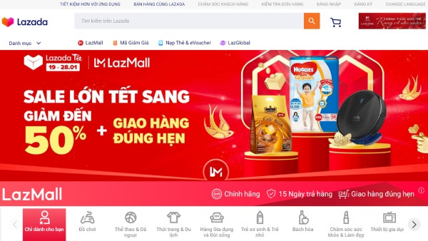 Mua sắm an toàn và đáng tin cậy tại các gian hàng LazMall trên Lazada