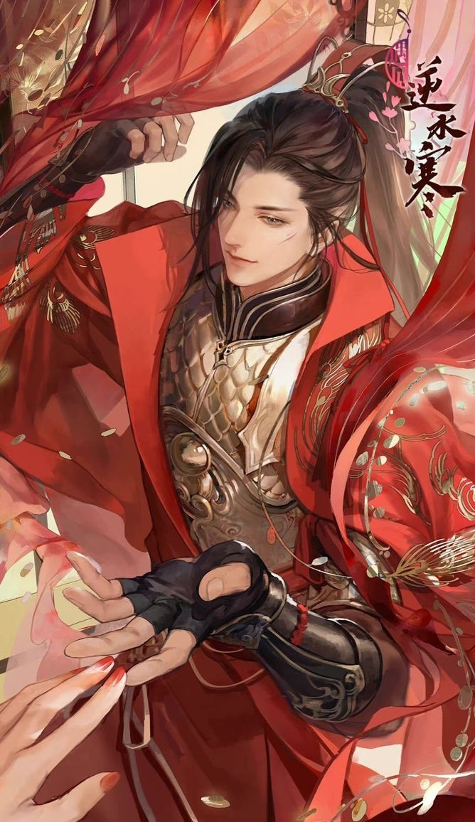 Nam thần anime cổ trang với vẻ ngoài bí ẩn và phong thái lịch lãm