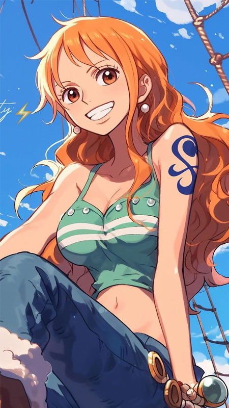 Nami tạo ra hiện tượng thời tiết bằng kỹ năng Clima-Tact