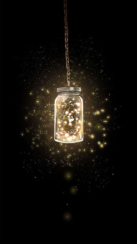 Nền điện thoại màu đen với họa tiết đường cong trừu tượng độc đáo