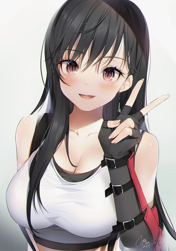 Nét lạnh lùng đầy cuốn hút trong ánh mắt Tifa