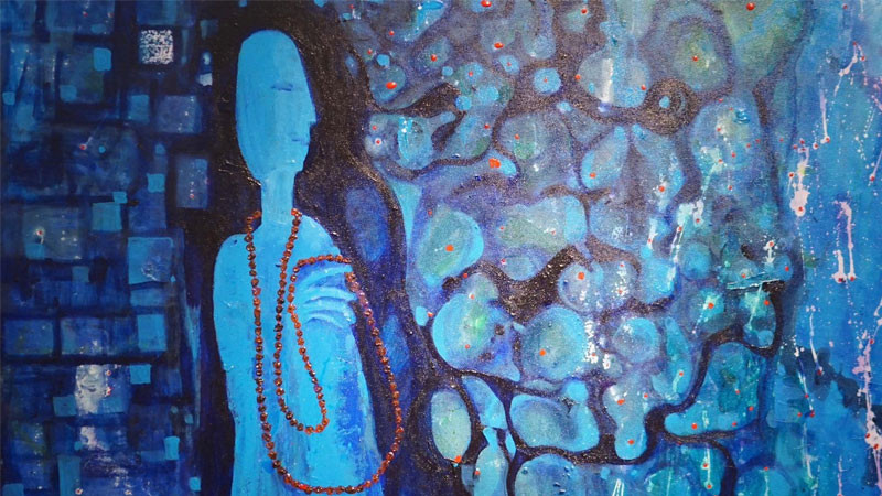 Nghệ thuật trừu tượng với không gian trống, biểu tượng của sự trống trải