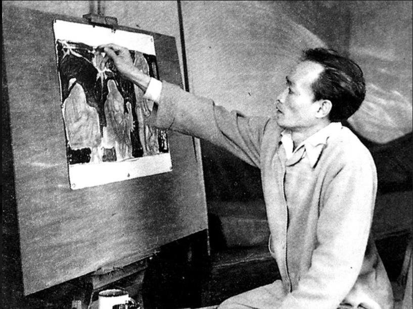 Bức tranh phong cảnh hiện đại của Ngô Quán Trung, họa sĩ nổi tiếng Trung Quốc.