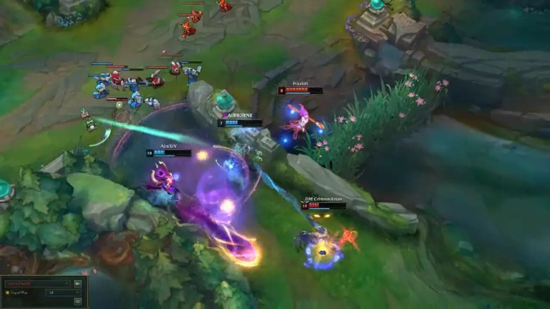 Người chơi tiêu diệt quái rừng để 'farm' vàng và kinh nghiệm trong game MOBA