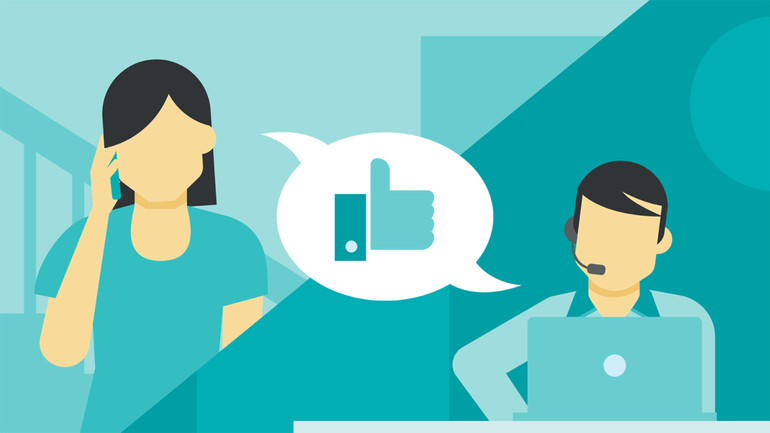 Người đang giao tiếp qua điện thoại, thể hiện một hình thức truyền đạt thông tin