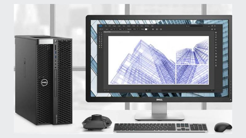 Người dùng làm việc hiệu quả trên máy trạm với các tác vụ đồ họa 3D phức tạp, minh họa ưu điểm hiệu năng cao.