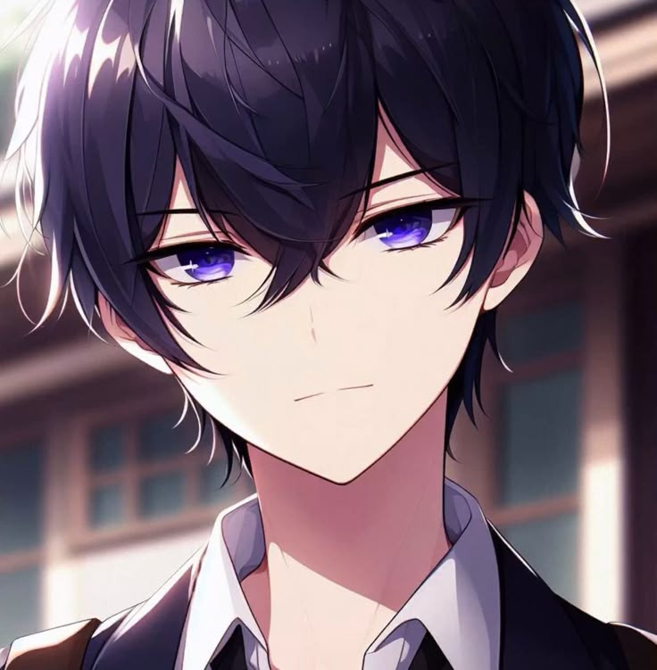 Nhân vật anime nam nở nụ cười nửa miệng bí ẩn và lạnh lùng