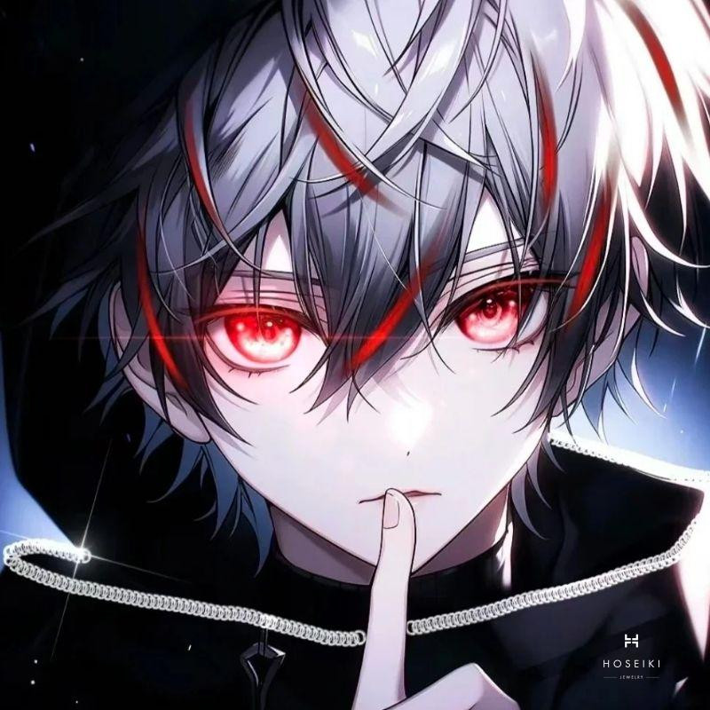 Nhân vật anime nam tóc đen, trang phục đơn giản nhưng thần thái cuốn hút