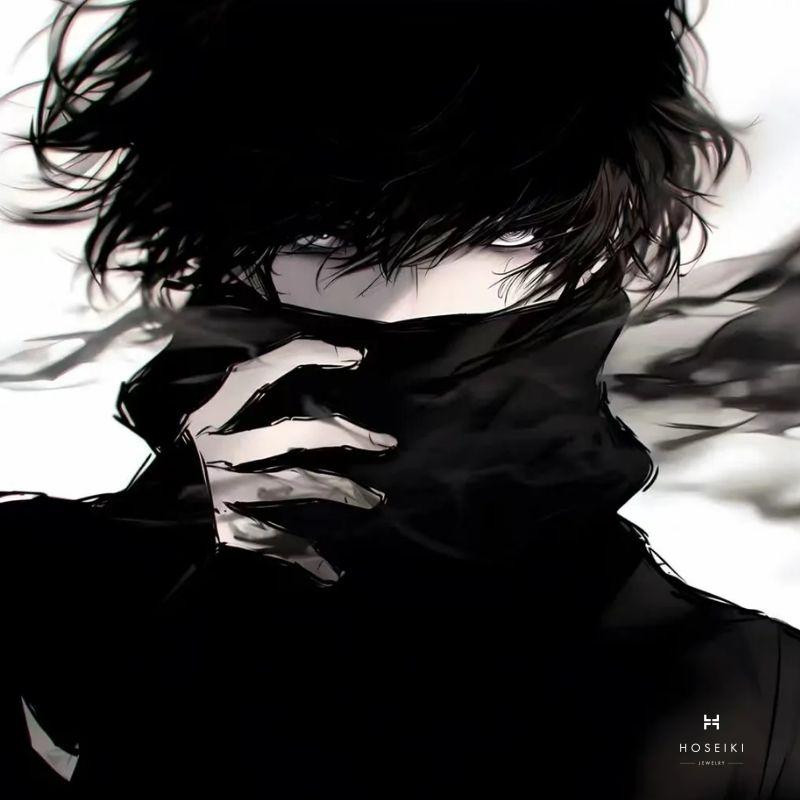 Nhân vật anime nữ tóc ngắn, ánh mắt sắc lạnh