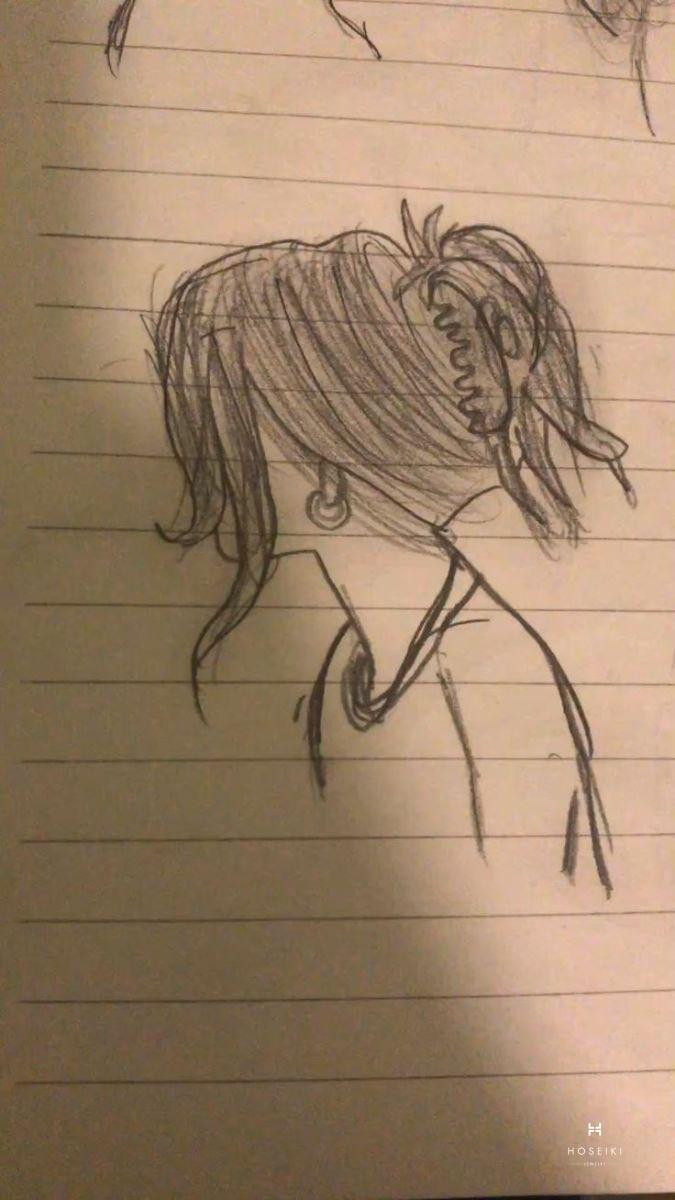 Nhân vật anime nữ với kiểu tóc bob ngắn màu xanh dương