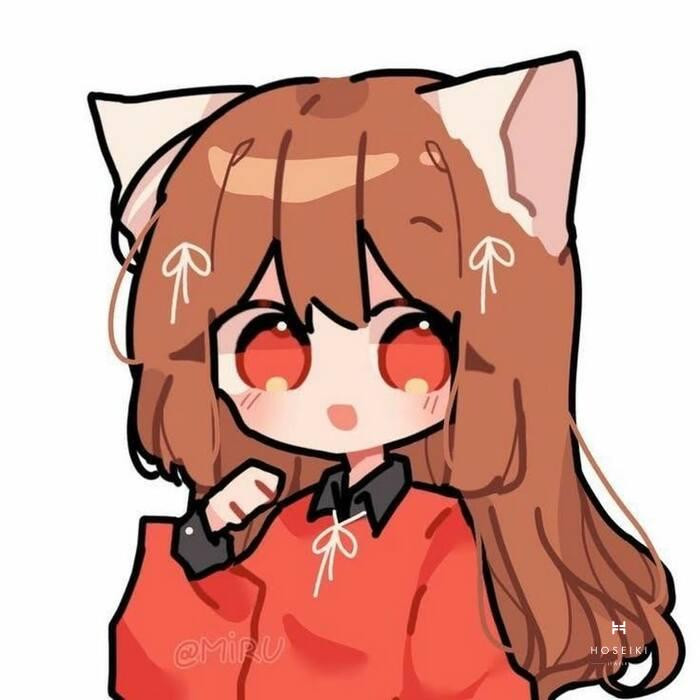 Những Hình Cute Chibi Dễ Thương Ai Cũng Yêu Thích Nhân vật chibi nữ biểu cảm ngạc nhiên